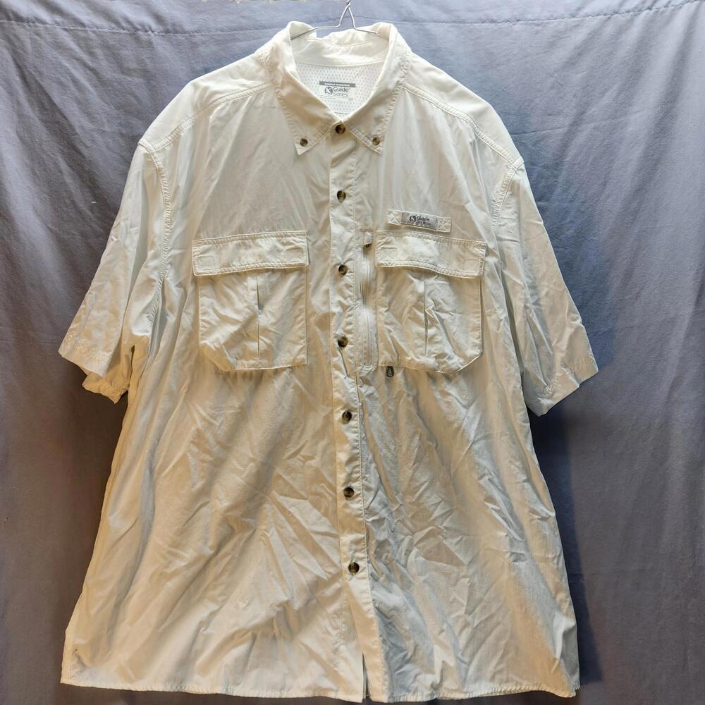 Gander Mountain Guide Series Short Sleeve Button Down White‎ Size 2XL